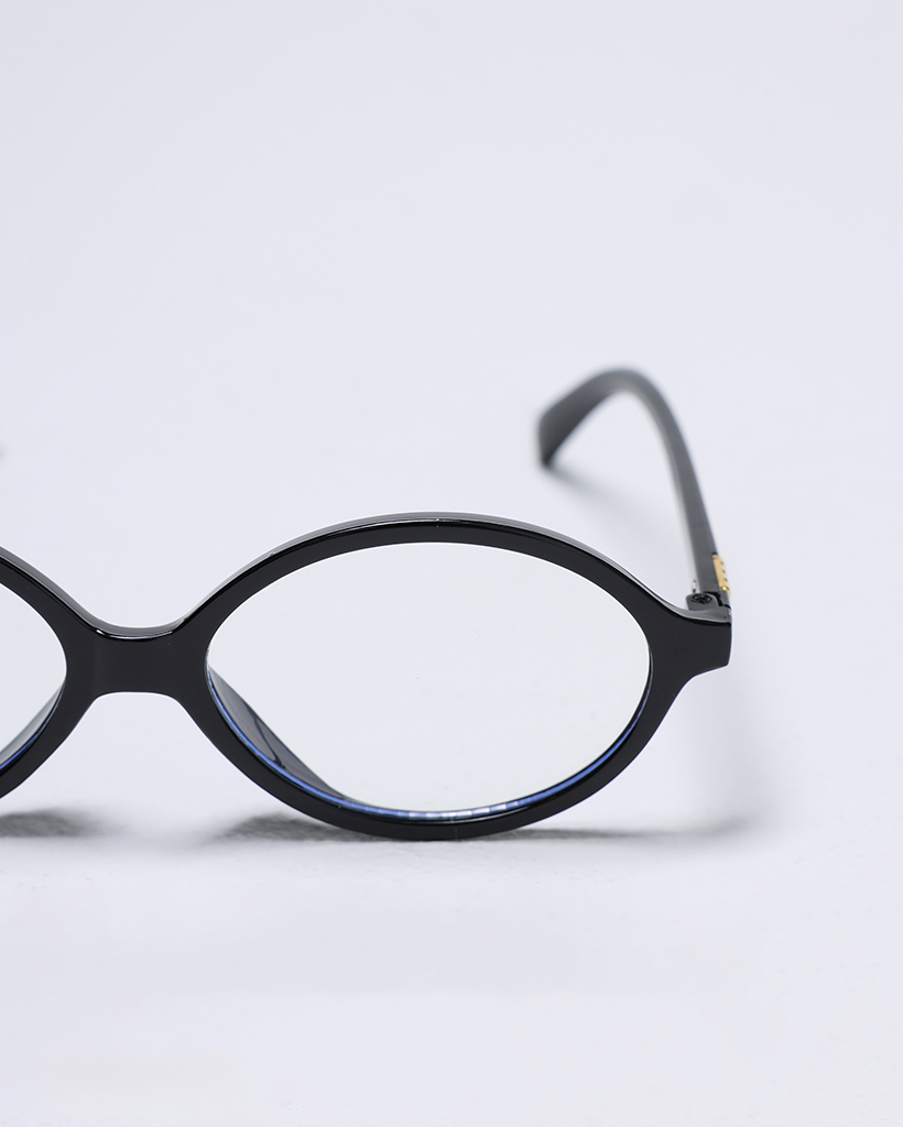 オーバルポイントテンプルメガネ | ファッション通販サイト NUGU