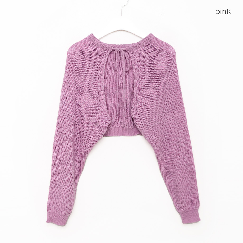 リボンボレロカーディガン | ファッション通販サイト NUGU