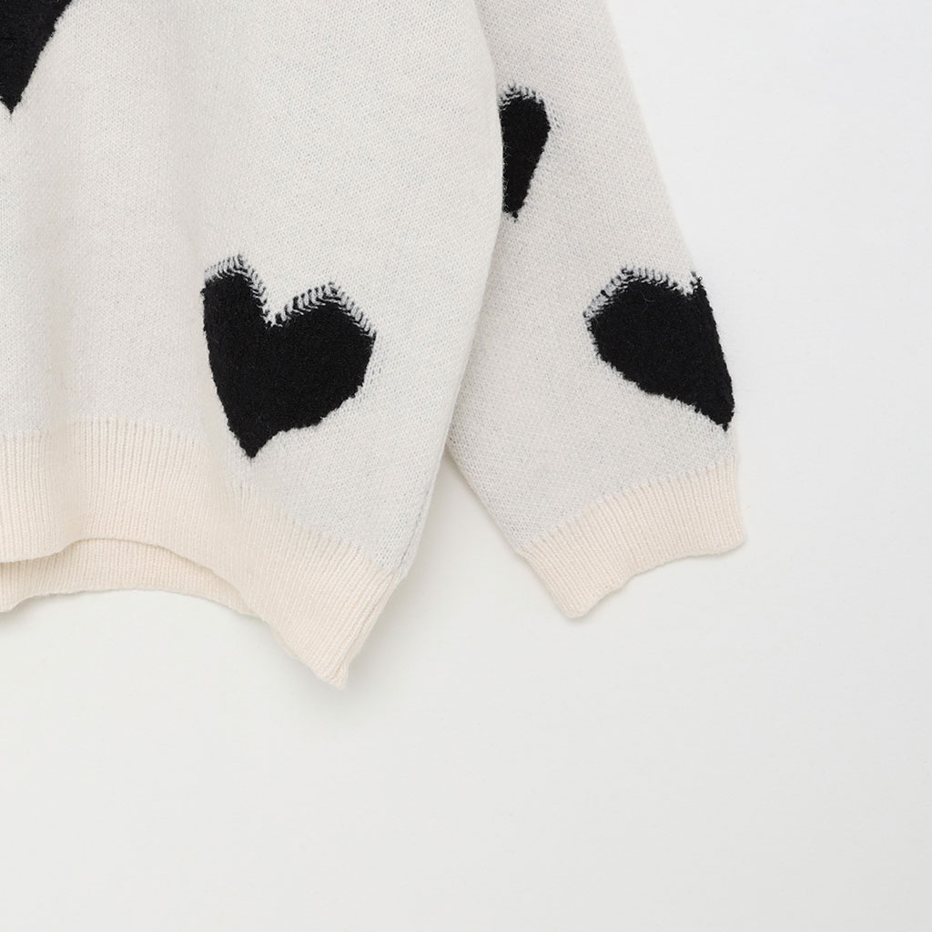 NKNIT ハートパターンニット