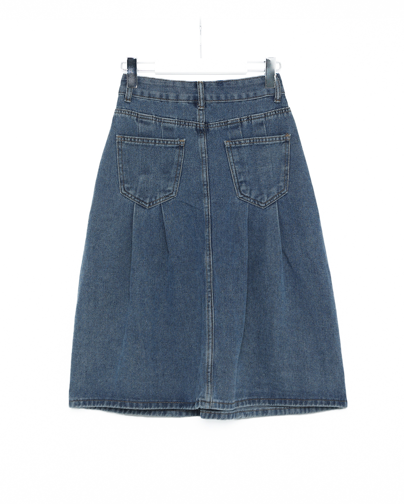 フレアデニムミドル丈スカート | ファッション通販サイト NUGU