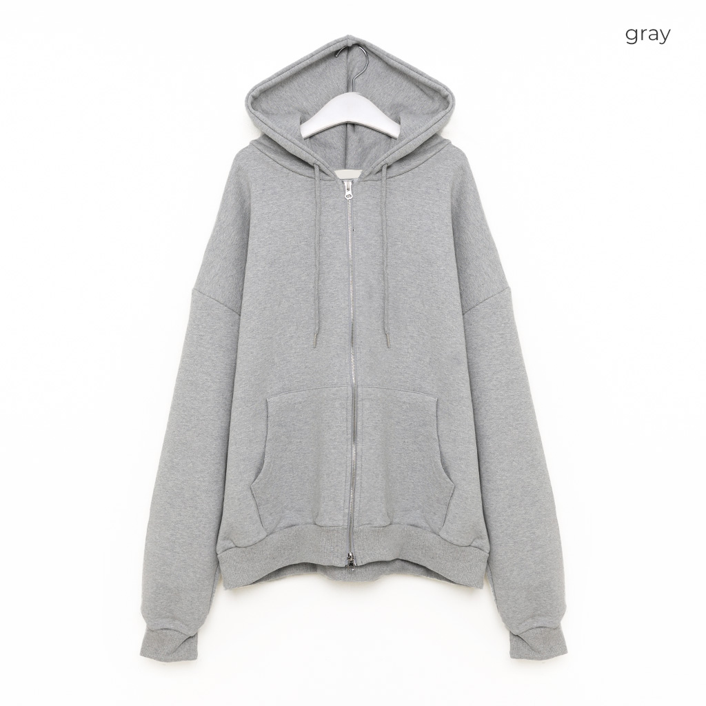 ユニセックス）コットンジップアップパーカー | ファッション