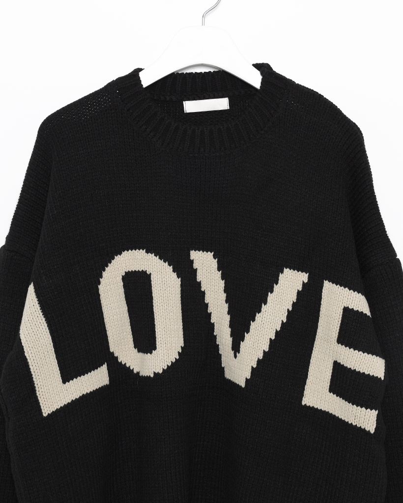 ユニセックス）アーチLOVEミドルゲージニットセーター | ファッション