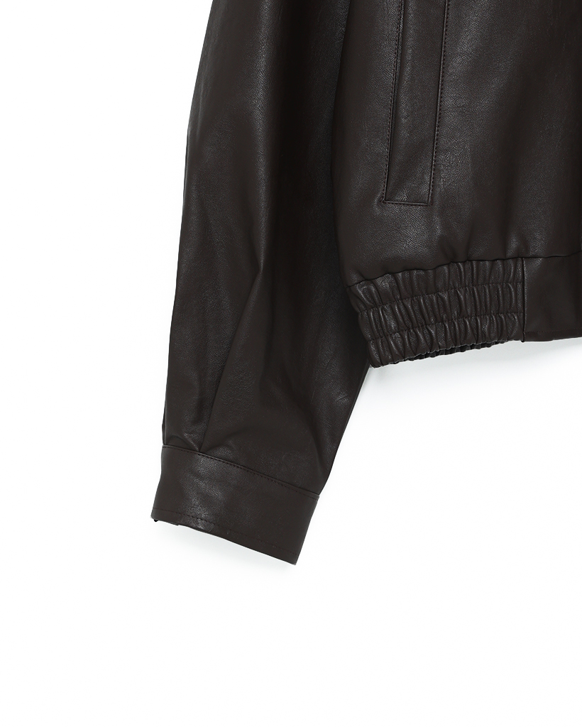 クロップドレザージャケット | ファッション通販サイト NUGU