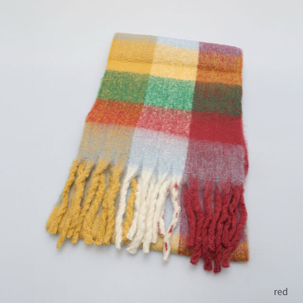 munk pehronen カラフルマフラー munk pehronen カラフルマフラー マルチカラーレトロチェックマフラー