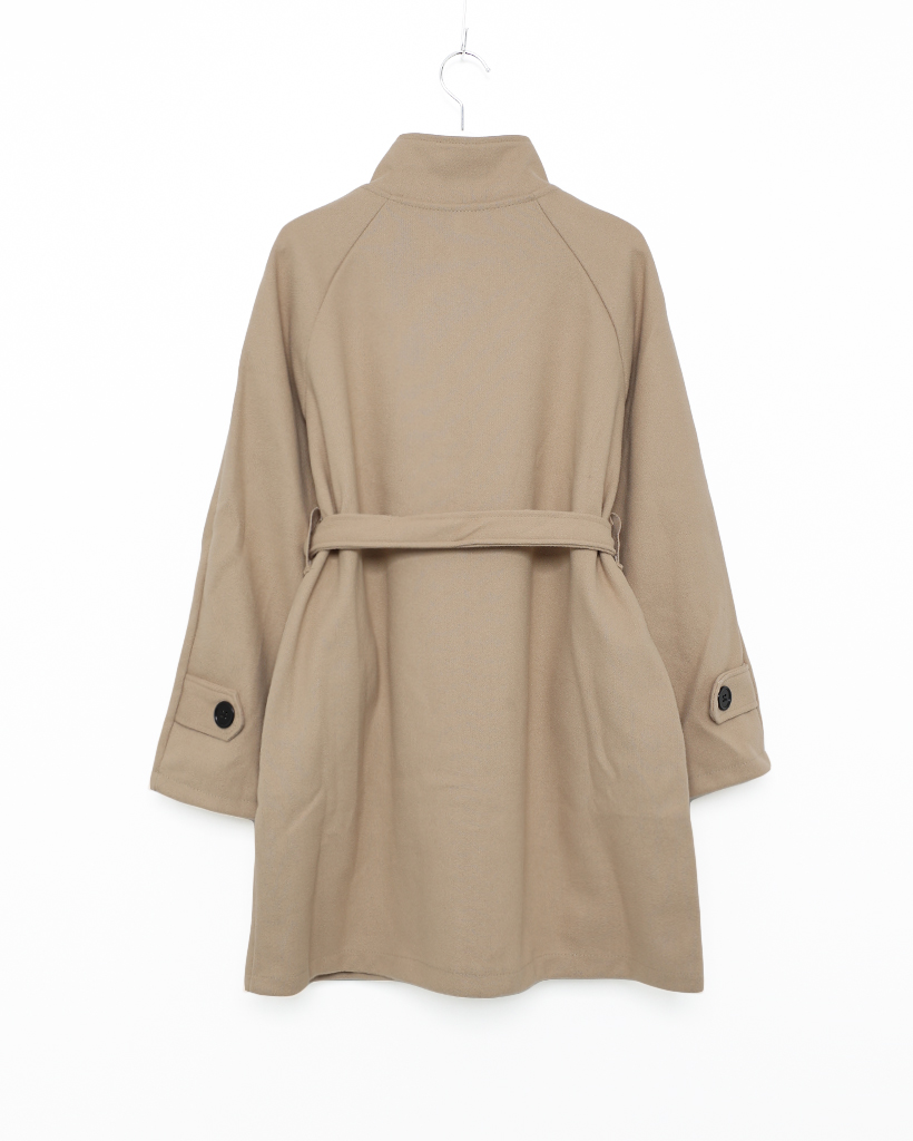 ベルトセットハイネックハーフコート | ファッション通販サイト NUGU