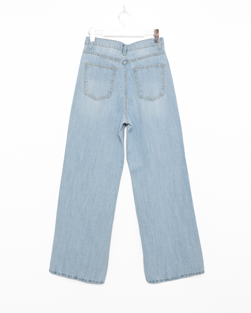 スラブワイドデニムパンツ | ファッション通販サイト NUGU