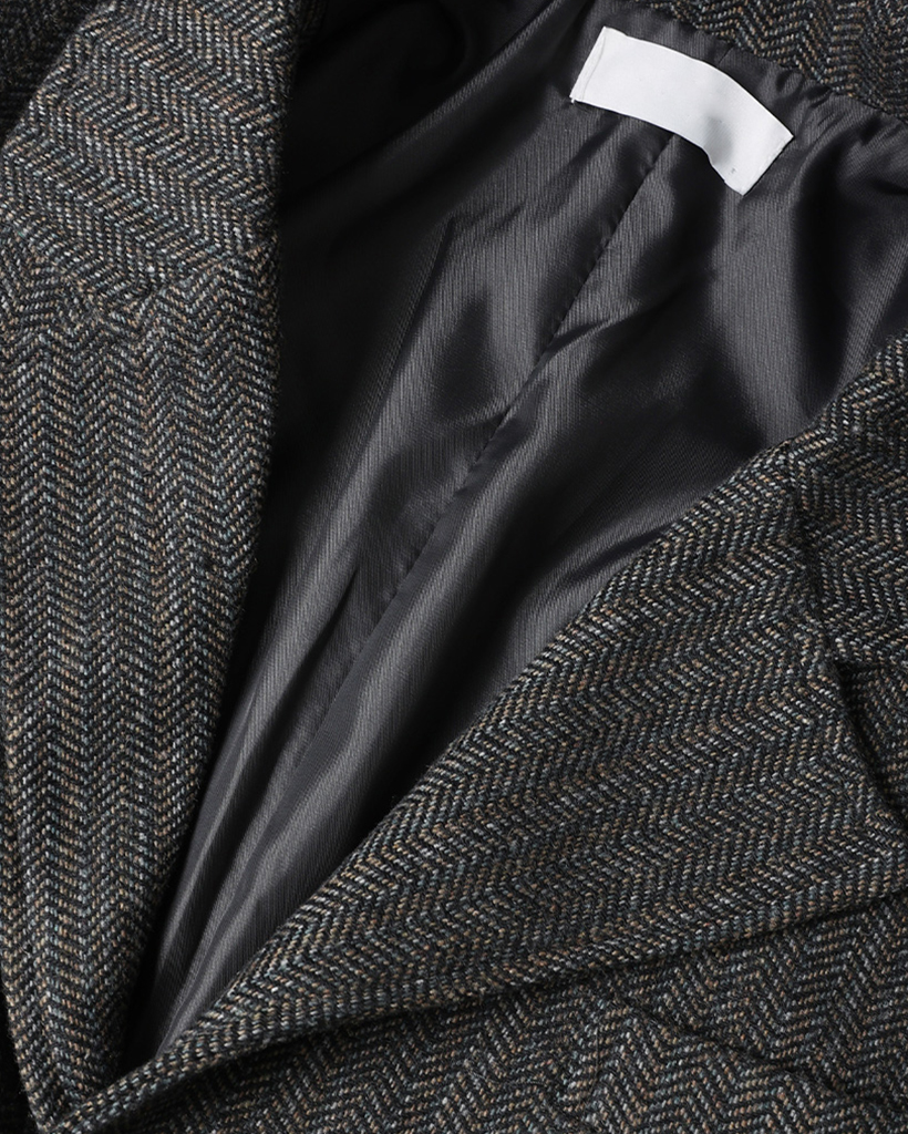 ユニセックス）ヘリンボーンシングルブレザー | ファッション