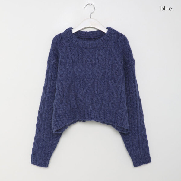 オーバーフィットケーブルニット | ファッション通販サイト NUGU