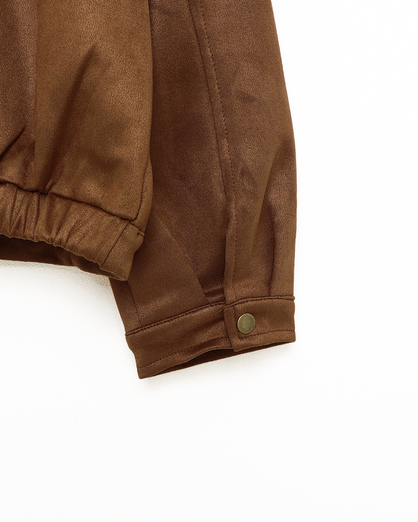 美品 ASKYY スウェードノーカラージャケット pstory_tweedy_jacquard_jacket_