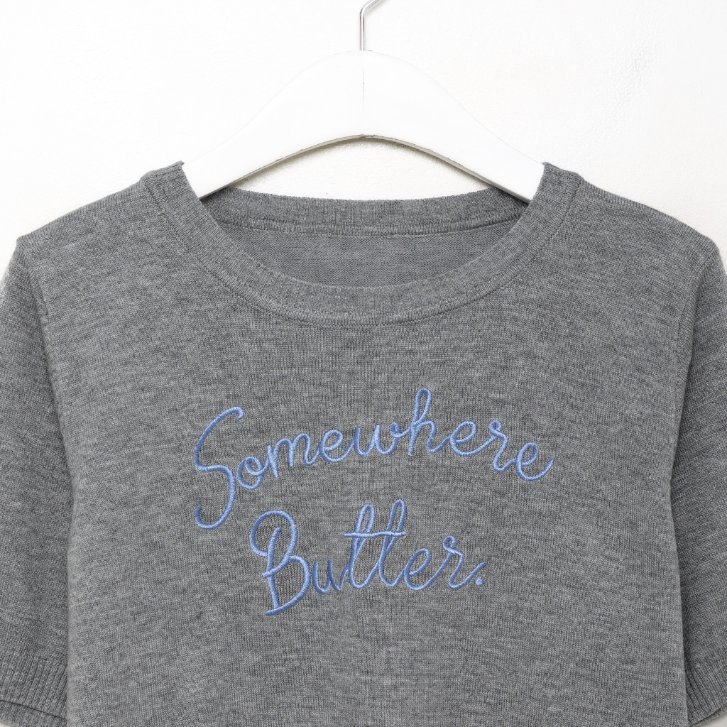 ロゴ半袖ニット | ファッション通販サイト NUGU