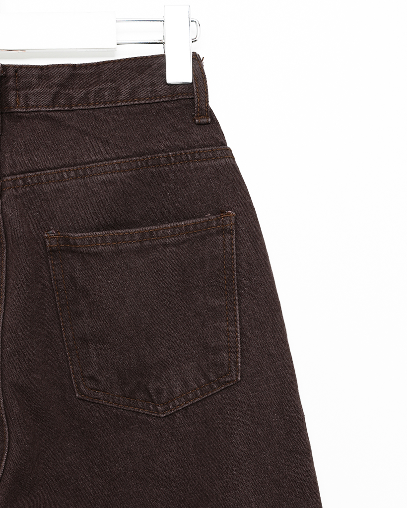 nowos カラーデニムパンツ ブラウン nowos カラーデニムパンツ