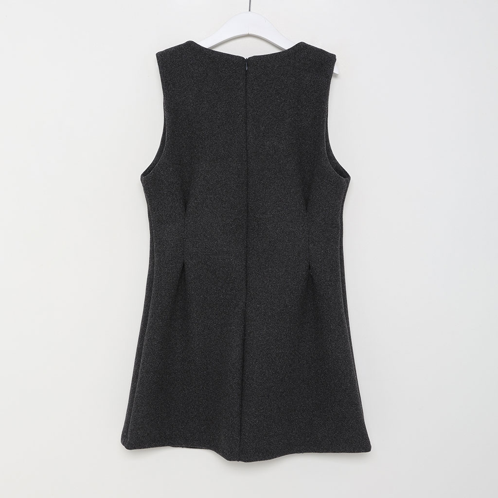 PGG ノースリーブワンピース サイズ1 2サイズ展開』フロント刺繍ノースリーブワンピース(0 NAVY