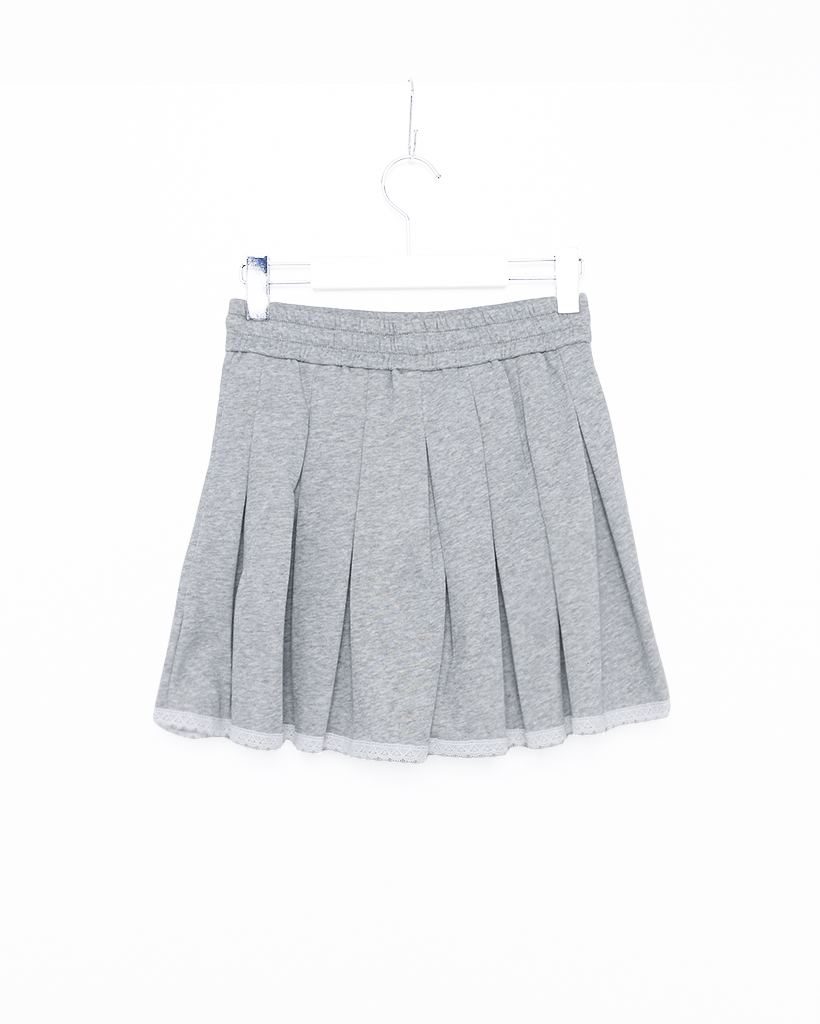 プリーツレースヘムミニスカート | ファッション通販サイト NUGU