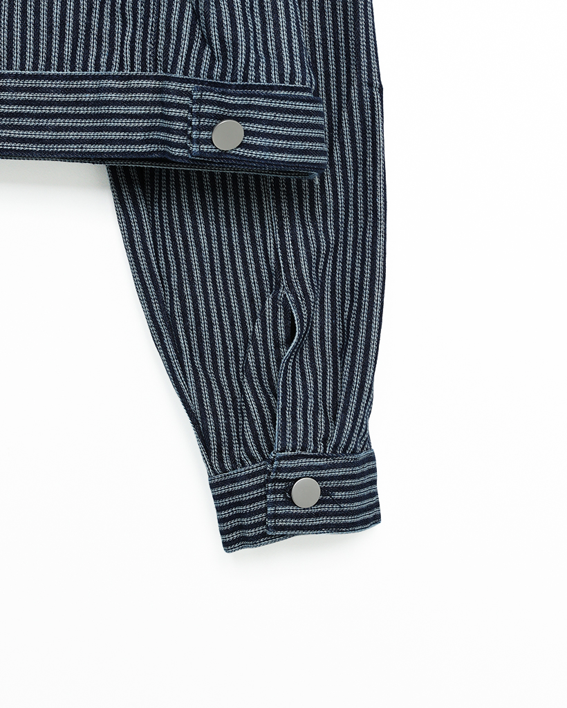 わ*丸様 STUDIO by DÛRBAN 水色 ストライプ ビジネスジャケット わ*丸