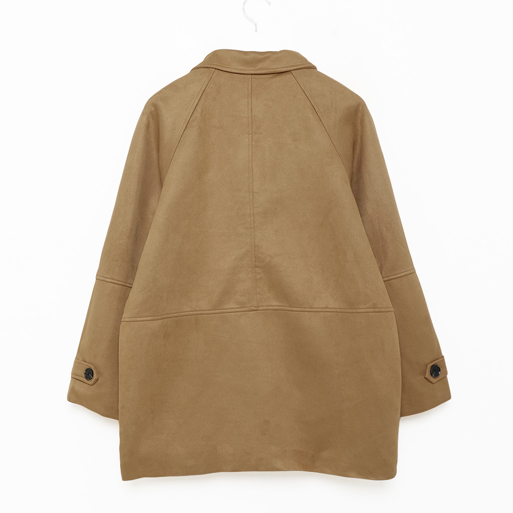 ワイドカラーミディアムスウェードジャケット | ファッション通販