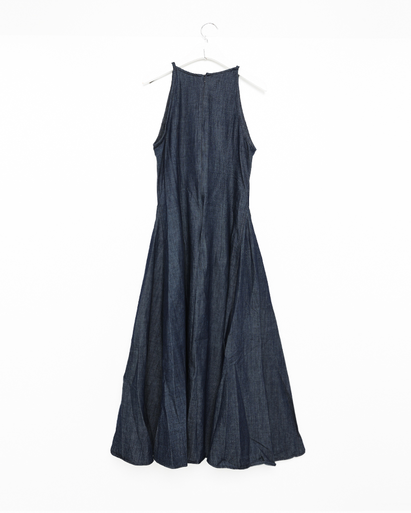 デニムノースリーブロングワンピース | ファッション通販サイト NUGU