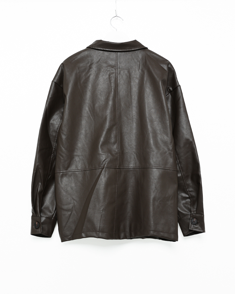 ボタンカラーレザージャケット | ファッション通販サイト NUGU