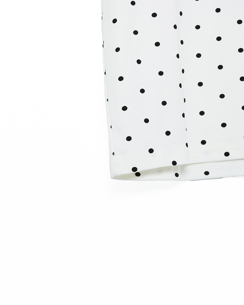 おひ　Bristol ドット柄 半袖Tシャツ L ホワイト おひ Bristol ドット柄 半袖Tシャツ L ホワイト 楽天市場