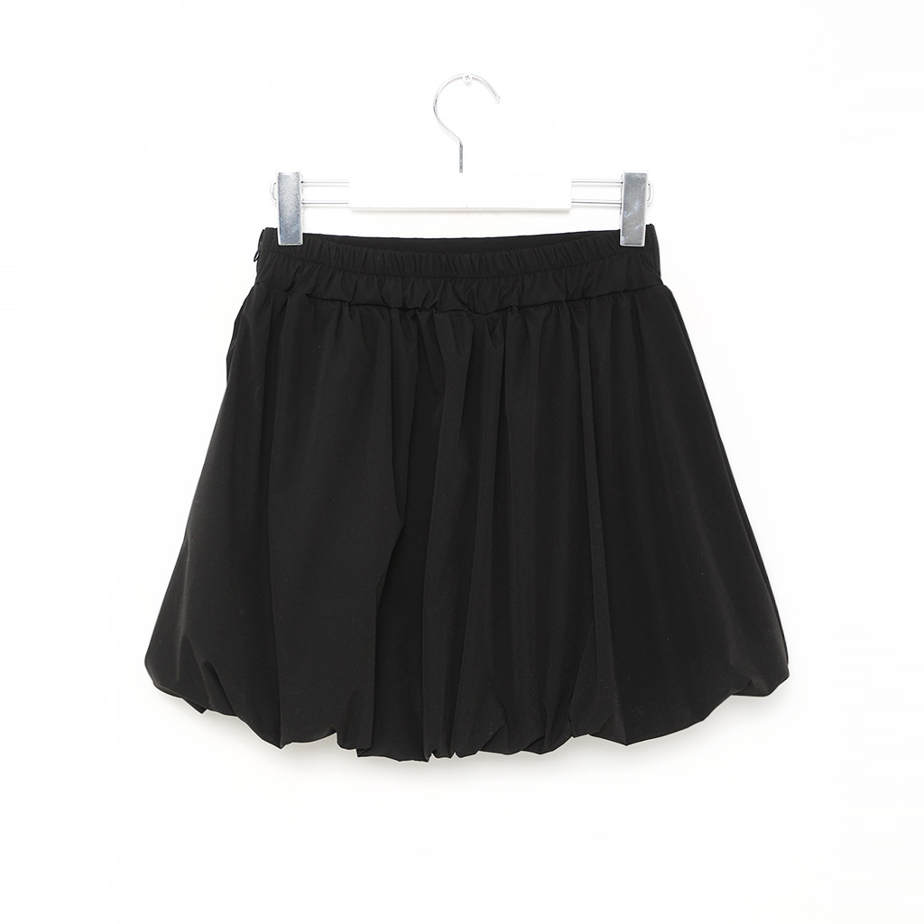 バルーンシャーリングバックバンディングミニスカート バルーンシャーリングバックバンディングミニスカート