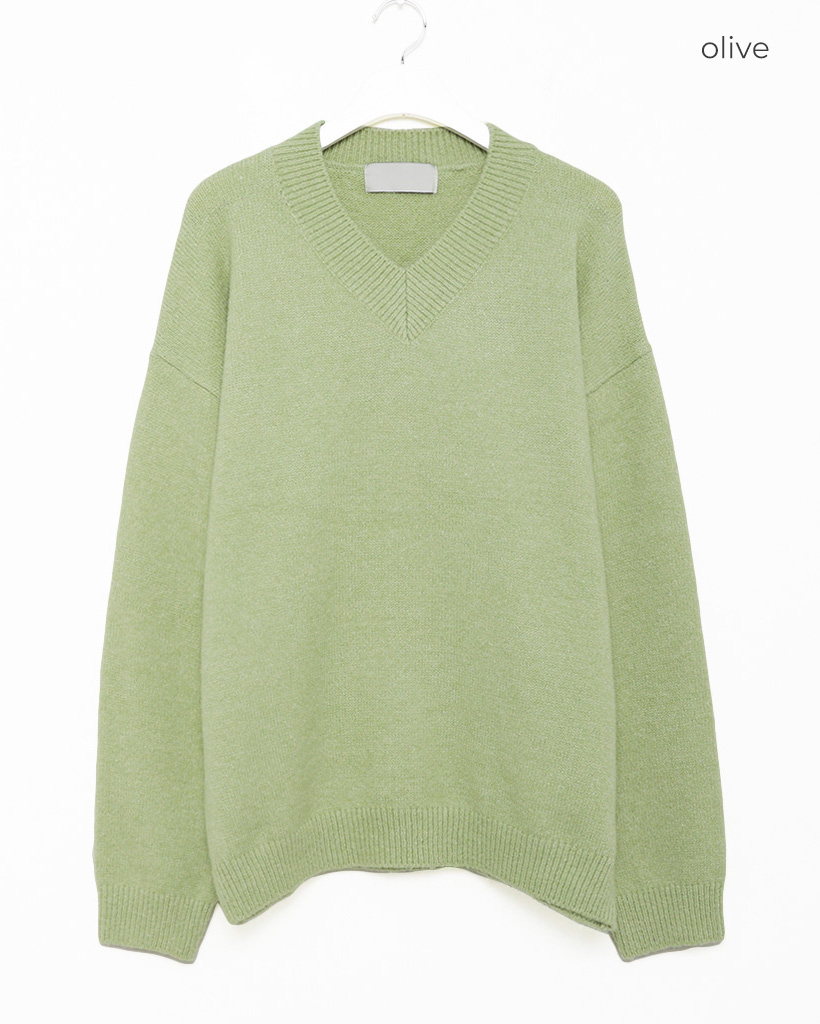 ★♡emma♡★CHUCUCHU イエロー グレー Vネック セーター★ Vネックセーラーカラーニット – amr.