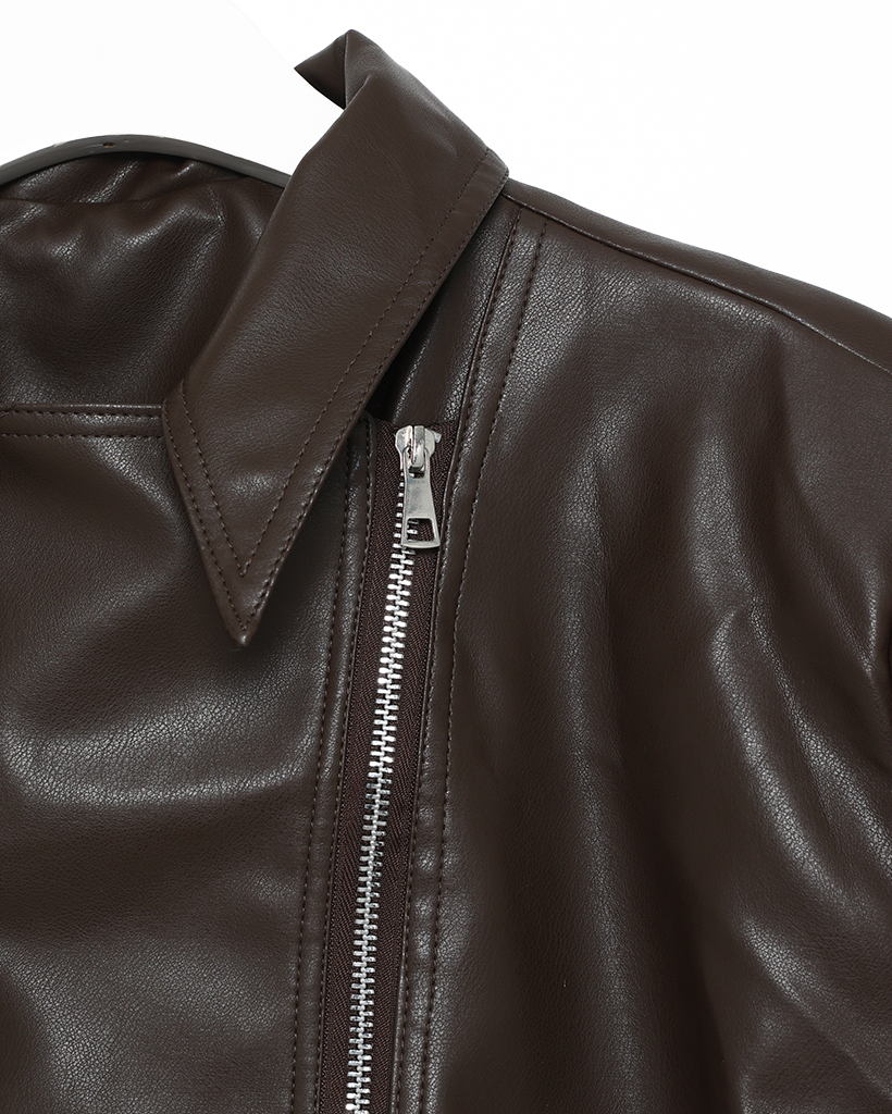 完売品 rokh ×  レザークロップドジャケット S 完売品 rokh × レザークロップドジャケット S クロップレザー