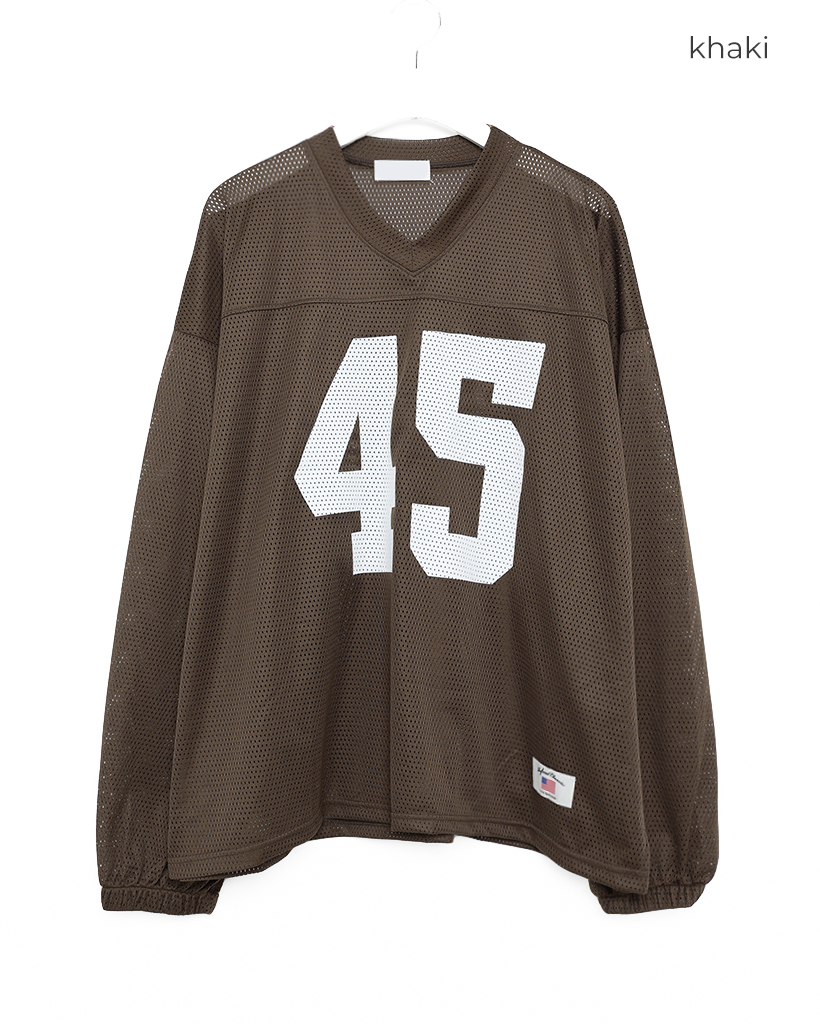 ナンバリングメッシュフットボールシャツ | ファッション通販サイト NUGU