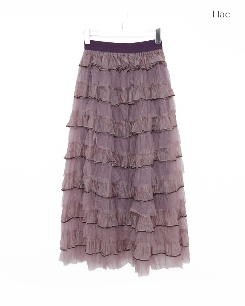 シフォンフリルティアードスカート | ファッション通販サイト NUGU