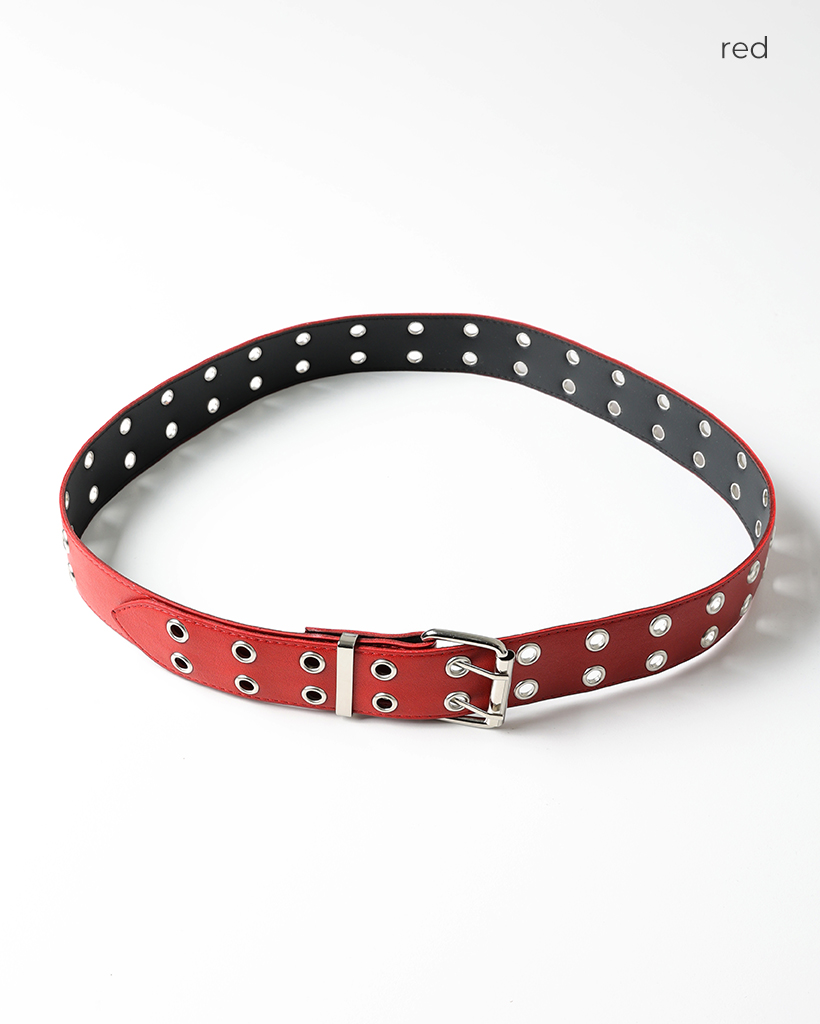 rokh  レザーダブルベルト ロック rokh レザーダブルベルト メンズ 表記無 - メルカリ