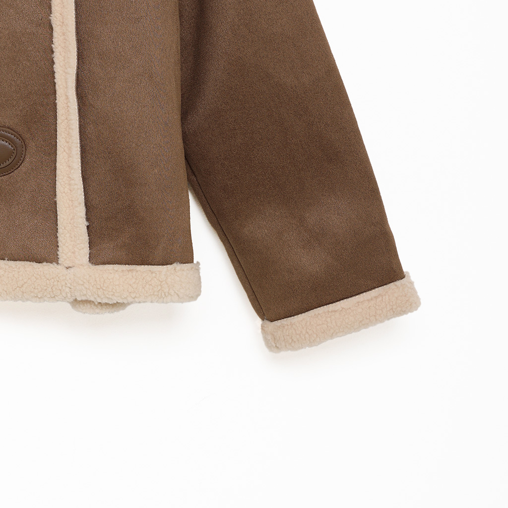 nugu ダッフルクロップドムスタンコート ブラウン CANIE miwo nugu ダッフルクロップドムスタンコート ブラウン CANIE miwo