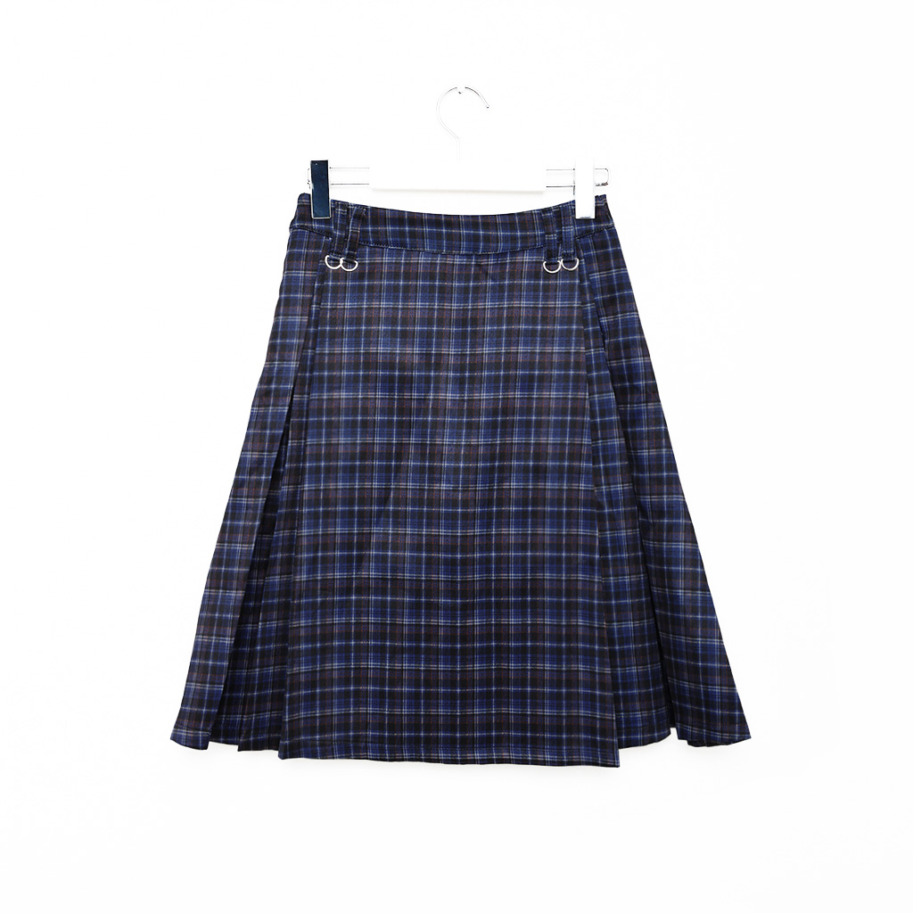 サイドプリーツチェックミディスカート | ファッション通販サイト NUGU
