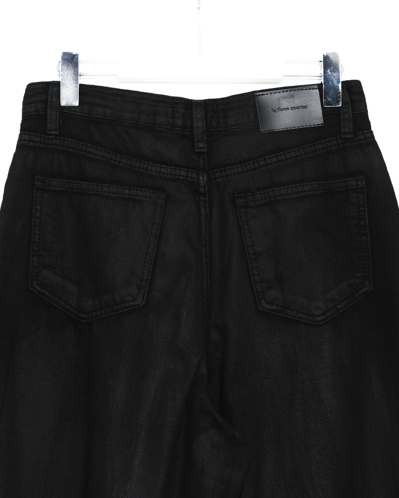 BlessU ブラックデニム バギーパンツ BU wash buggy denim – YZ