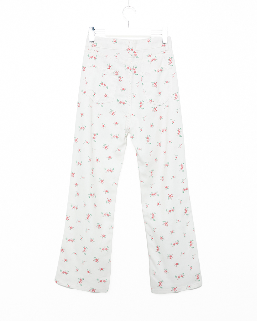 【なページ①】 モノグラムロゴ柄 ジャージー テーパード クロップドパンツ