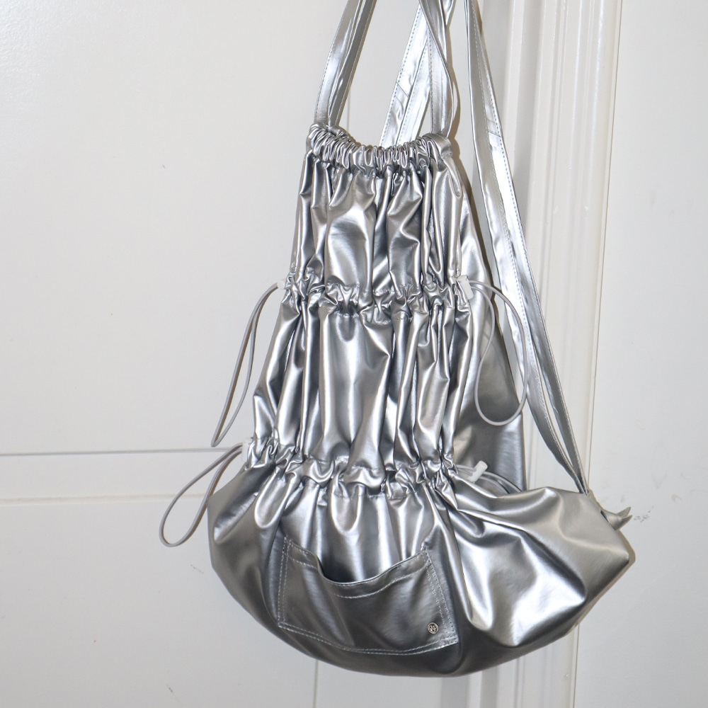 STRING STOPPER GYM BACKPACK SILVER | ファッション通販サイト NUGU