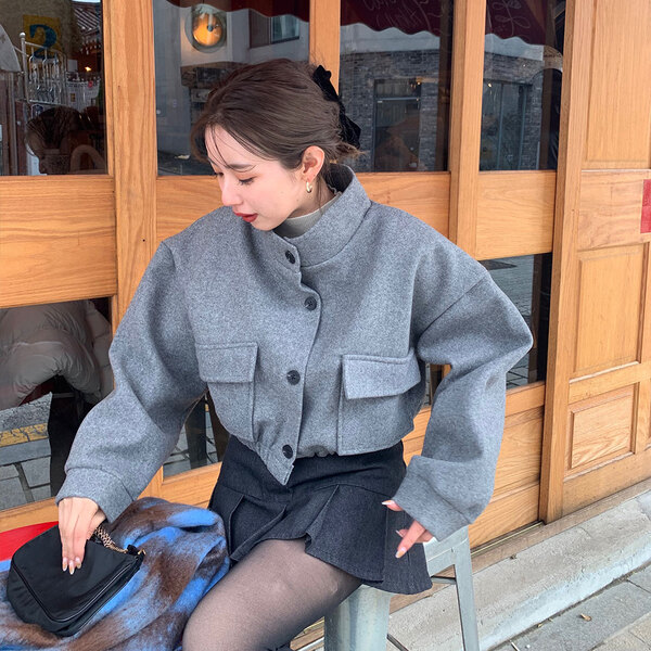 ビッグポケットクロップドコート | ファッション通販サイト NUGU