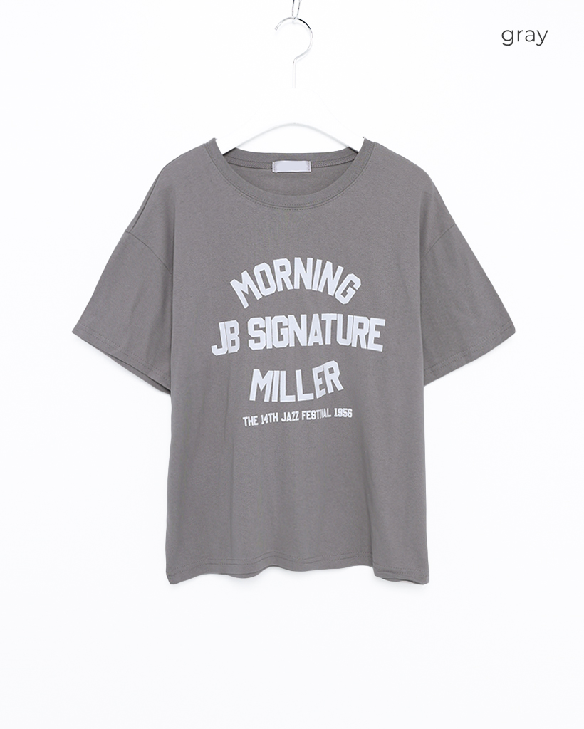morningレタリングハーフスリーブTシャツ | ファッション通販