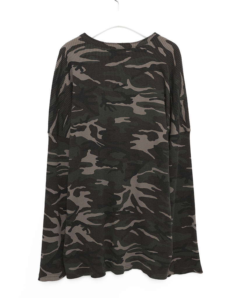 00s GAP サーマル　ワッフル　ロンt カモ　迷彩 00s GAP サーマル ワッフル ロンt カモ 迷彩 - メルカリ