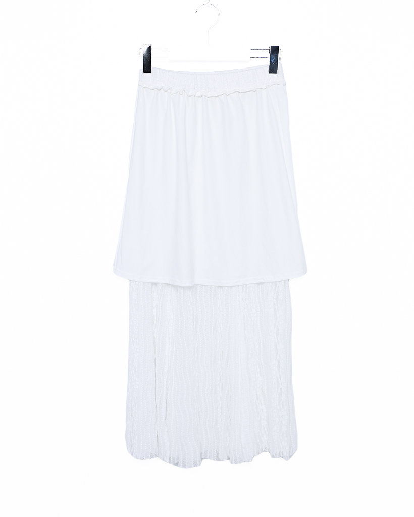 レースシースルーロングスカート | ファッション通販サイト NUGU