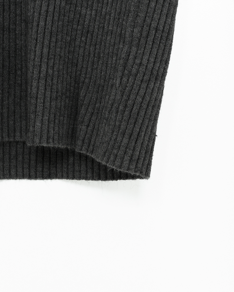 バイカラーネックポイントスリムニット | ファッション通販サイト NUGU