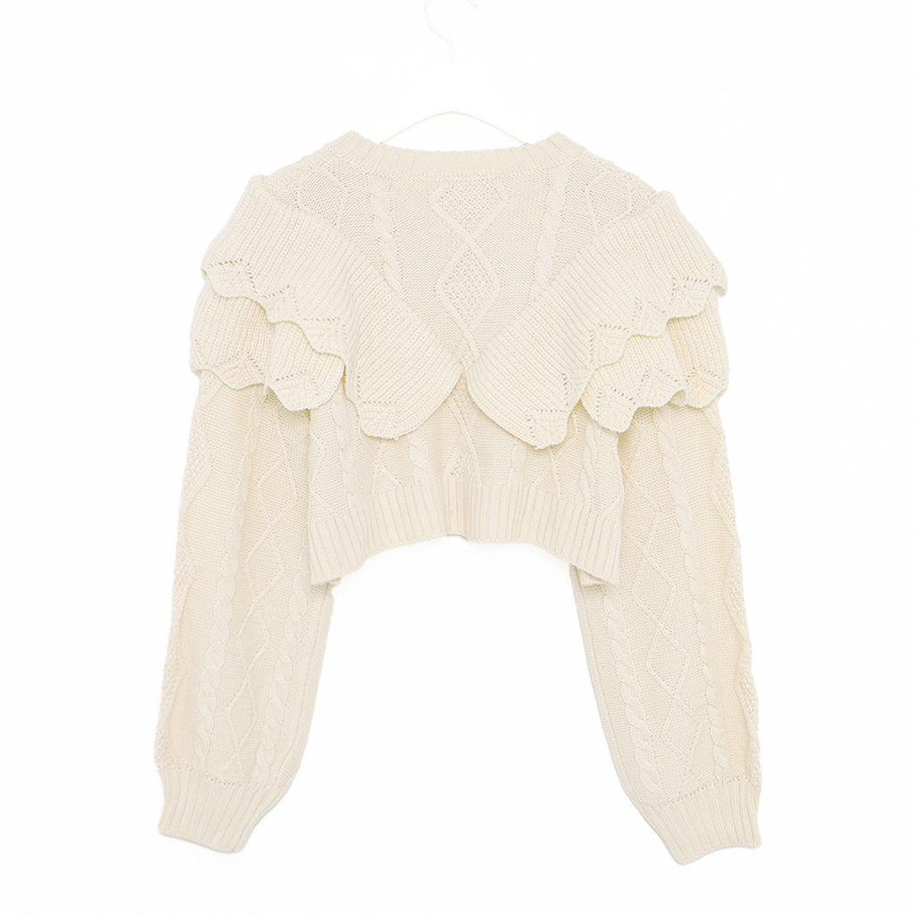 BEST 50] ダブルラッフルニットカーディガン | ファッション通販