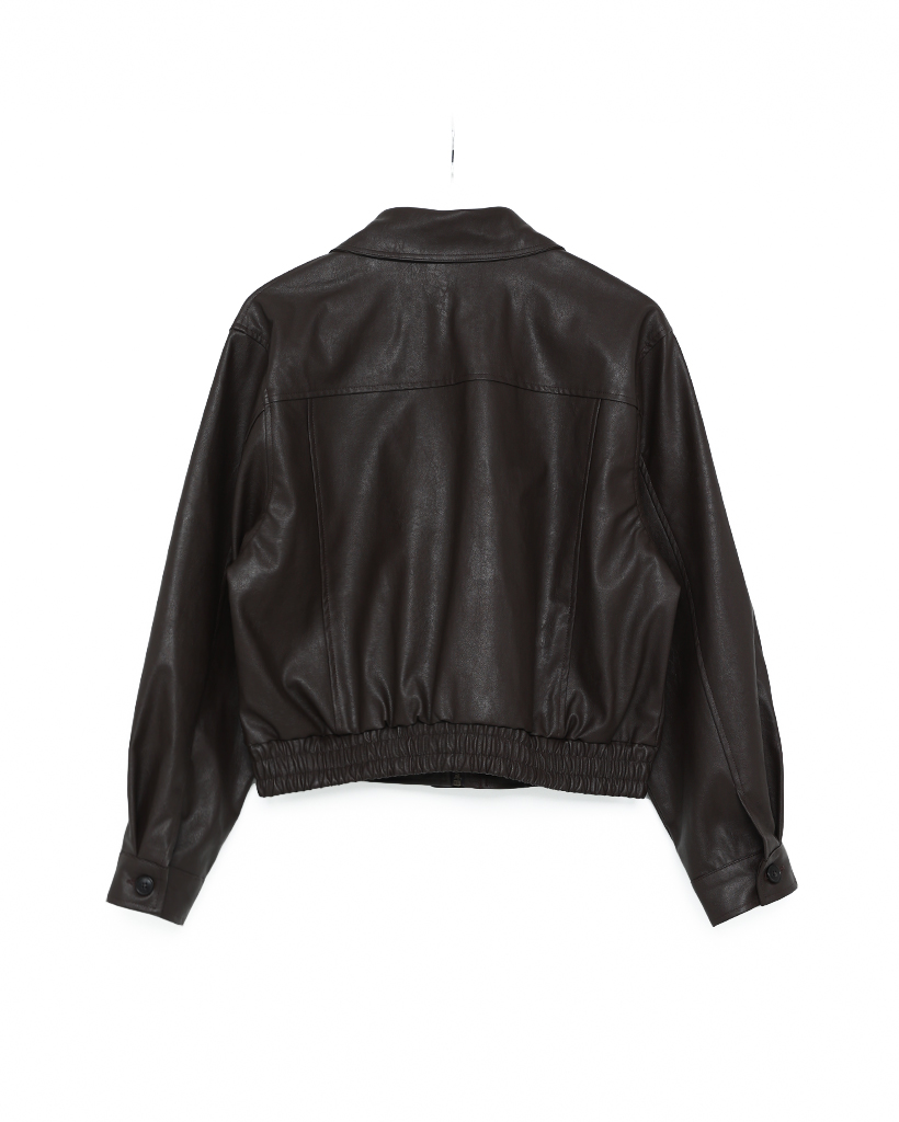 クロップドレザージャケット | ファッション通販サイト NUGU