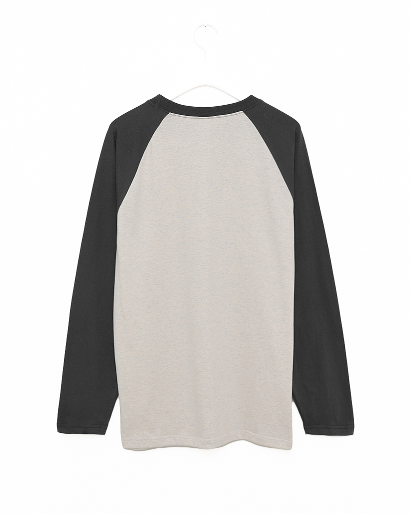 ユニセックス)ラグラン袖ポイント長袖Tシャツ | ファッション