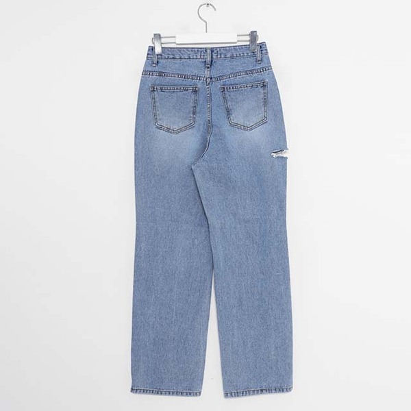 ダメージワイドデニムパンツ デニムパンツ メンズ ワイド ダメージ パッチワーク 古着風