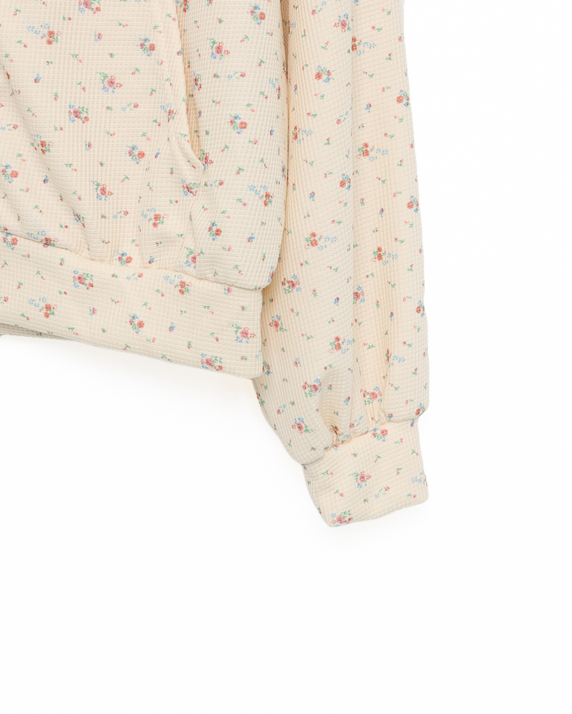 ふわページ フラワーフードジップアップ・パンツセット | ファッション通販