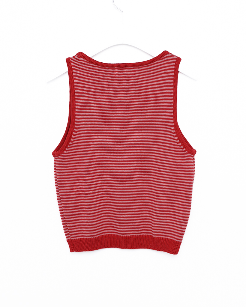 Uネックボーダーニットタンクトップ | ファッション通販サイト NUGU