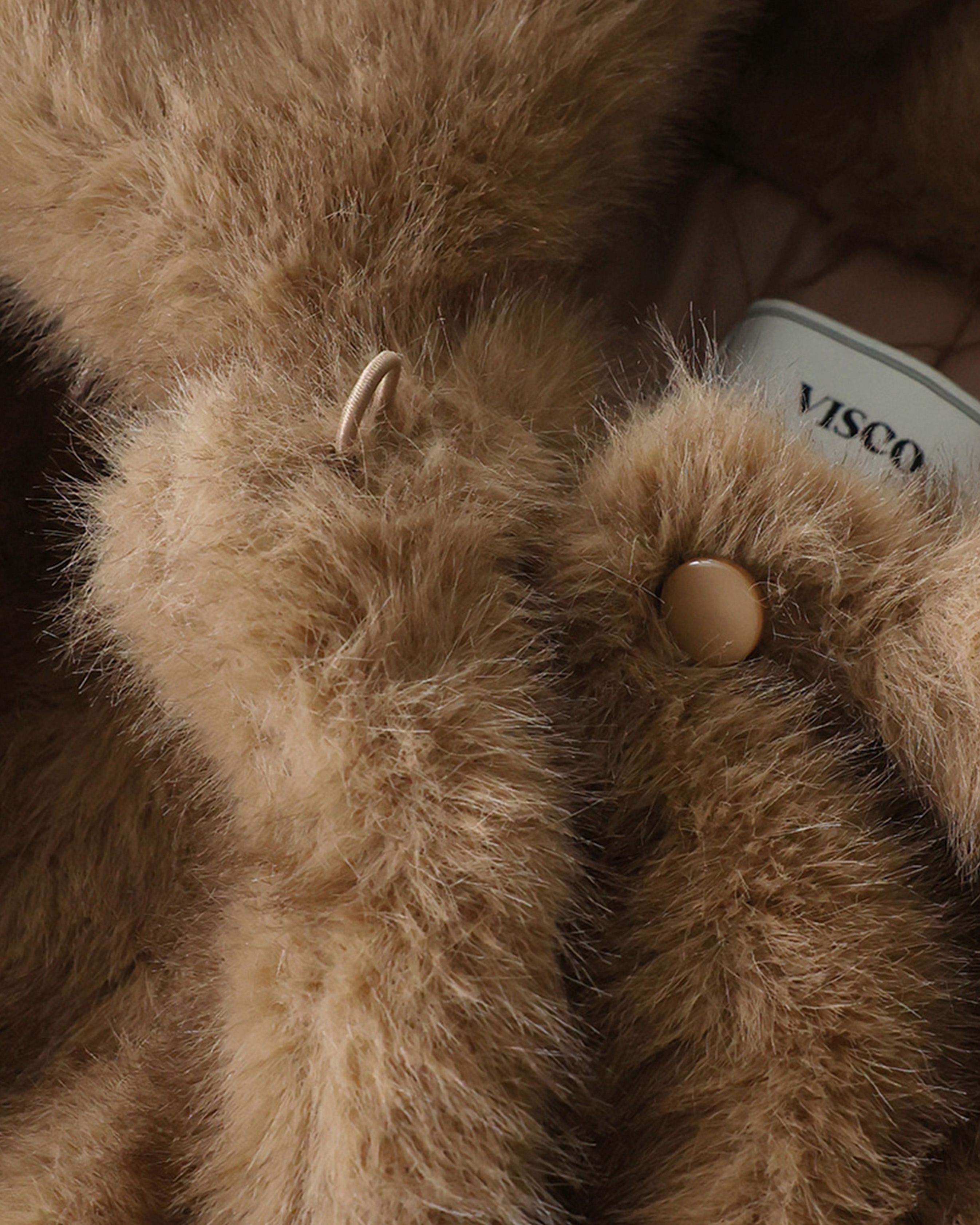 ORIGINAL)カラーファージャケット(ブローチセット) | ファッション通販