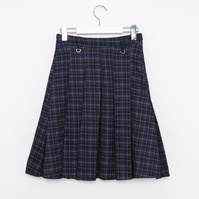 dimmoire チェックスカート ベルトプリーツミニスカート【チェック】 | DimMoire