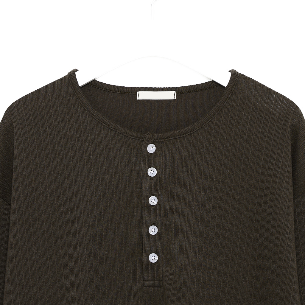 ヘンリーネックロングTシャツ | ファッション通販サイト NUGU