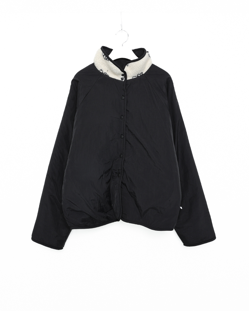 リバーシブルバイカラーボアフラワージャケット | ファッション通販