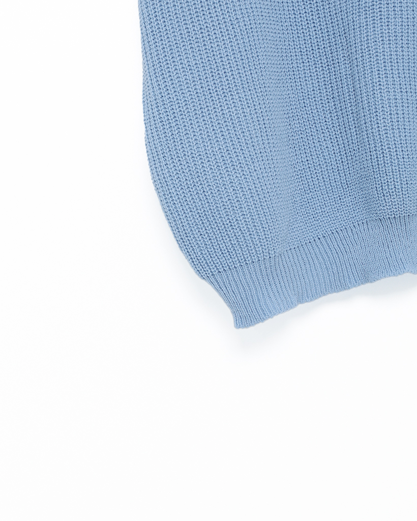 バイカラーハーフジップ半袖ニット | ファッション通販サイト NUGU