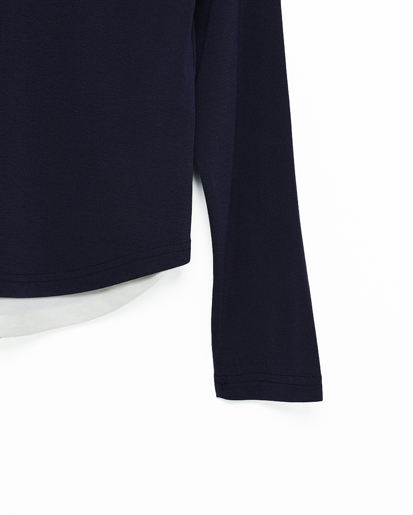 レイヤードセットベーシックロングTシャツ | ファッション通販サイト NUGU